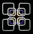 ���������� ������ LK206/4+4+A LED (white) � ��������-�������� �������� ����
